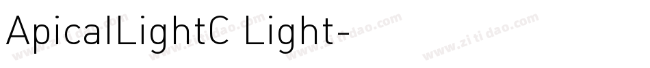 ApicalLightC Light字体转换